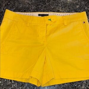 Tommy Hilfiger Yellow Bermuda Shorts Vibrant Cotton Casual